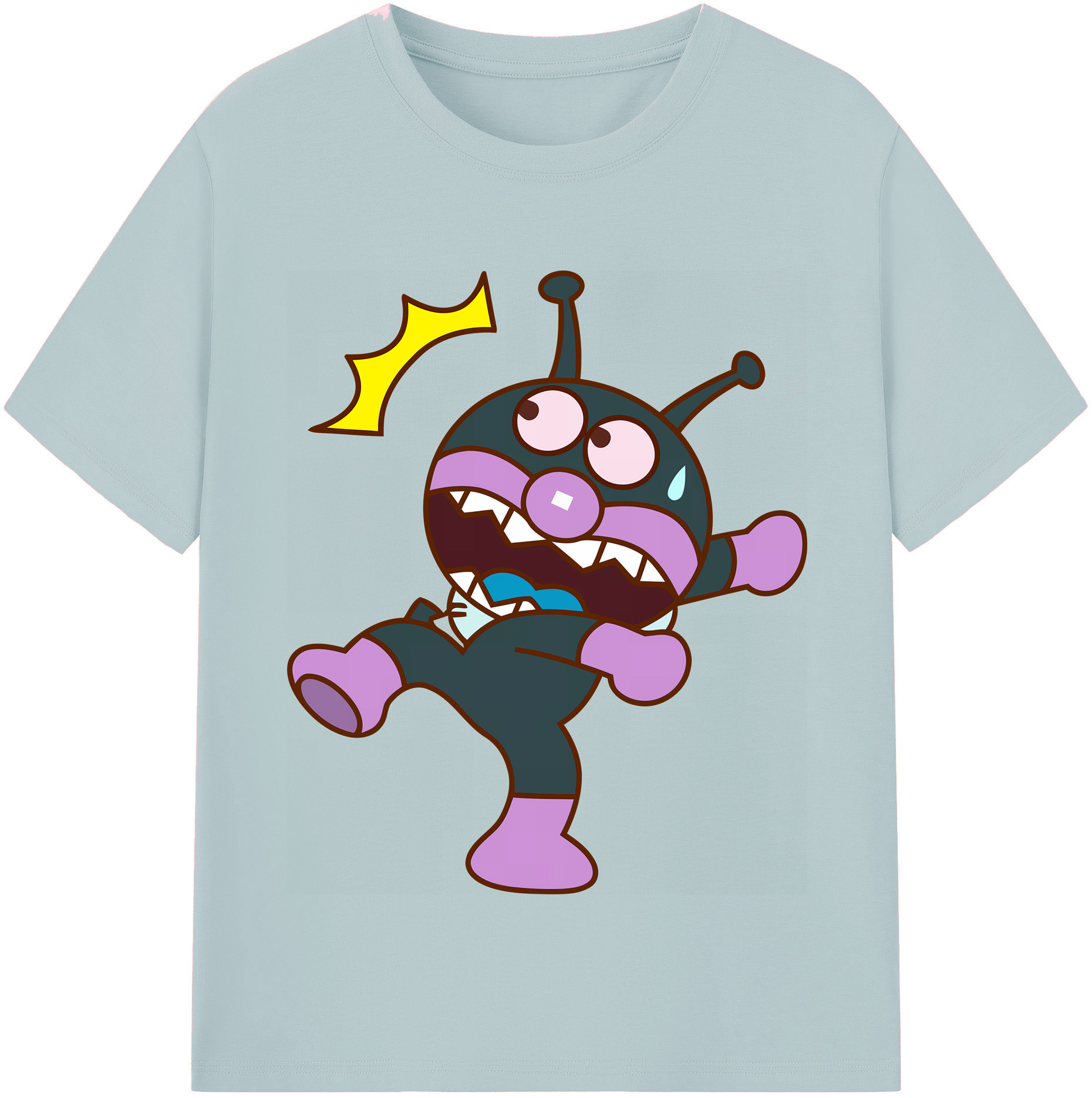 （画像用） アンパンマン Anpanman 綿100％半袖Tシャツ（フロントプリント）